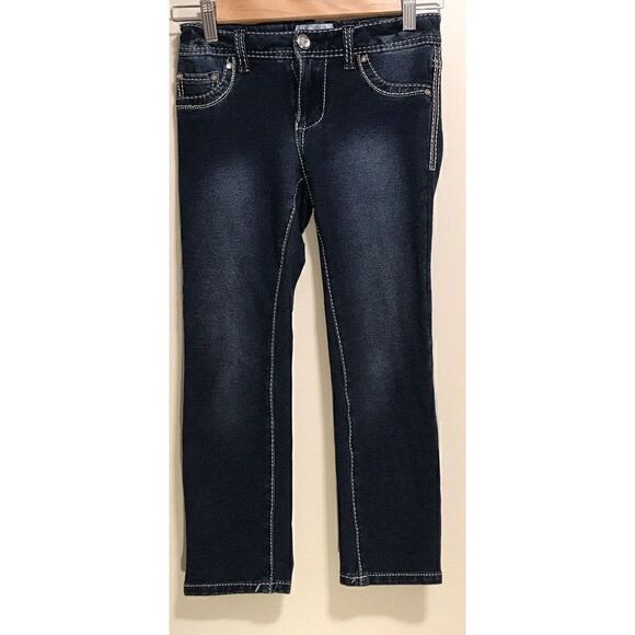 Xhilaration Dark Denim Wash Jeggings Jeans Size 10 - Picture 1 of 3